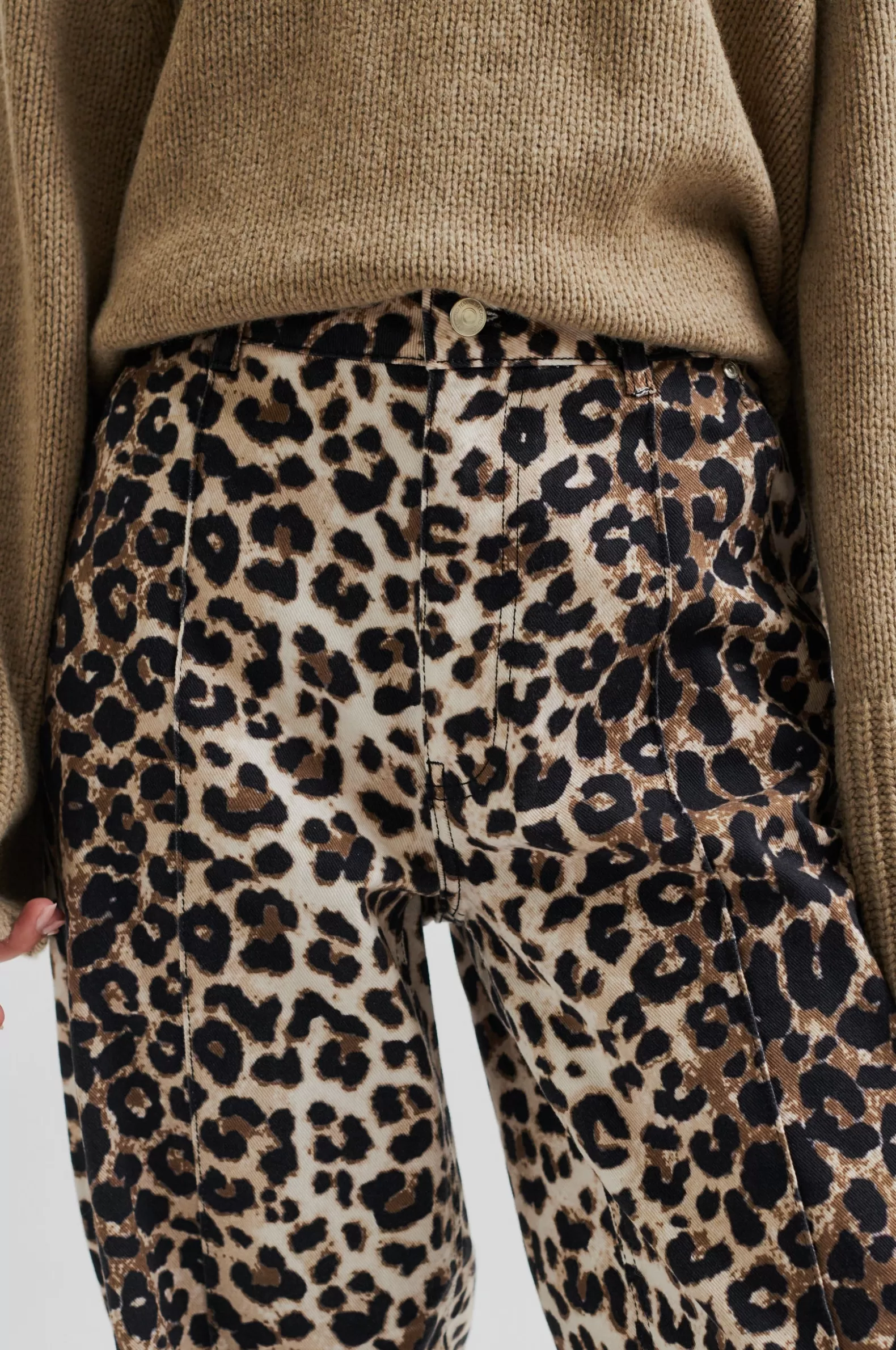 Second Female Aleo Jeans- Leopard Print | Denim Styles