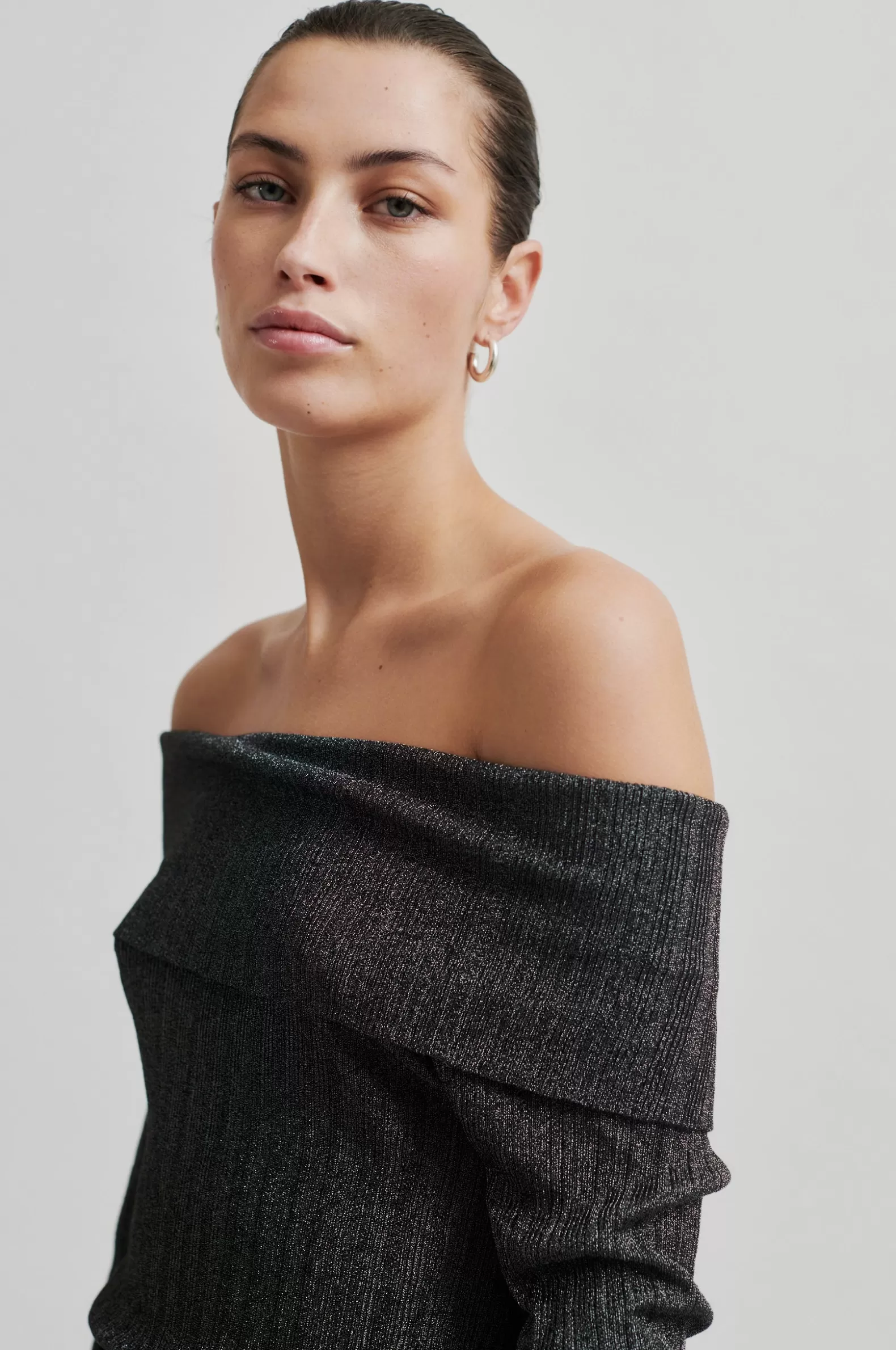 Second Female Ellis Knit Off Shoulder- Knitwear And Cardigans