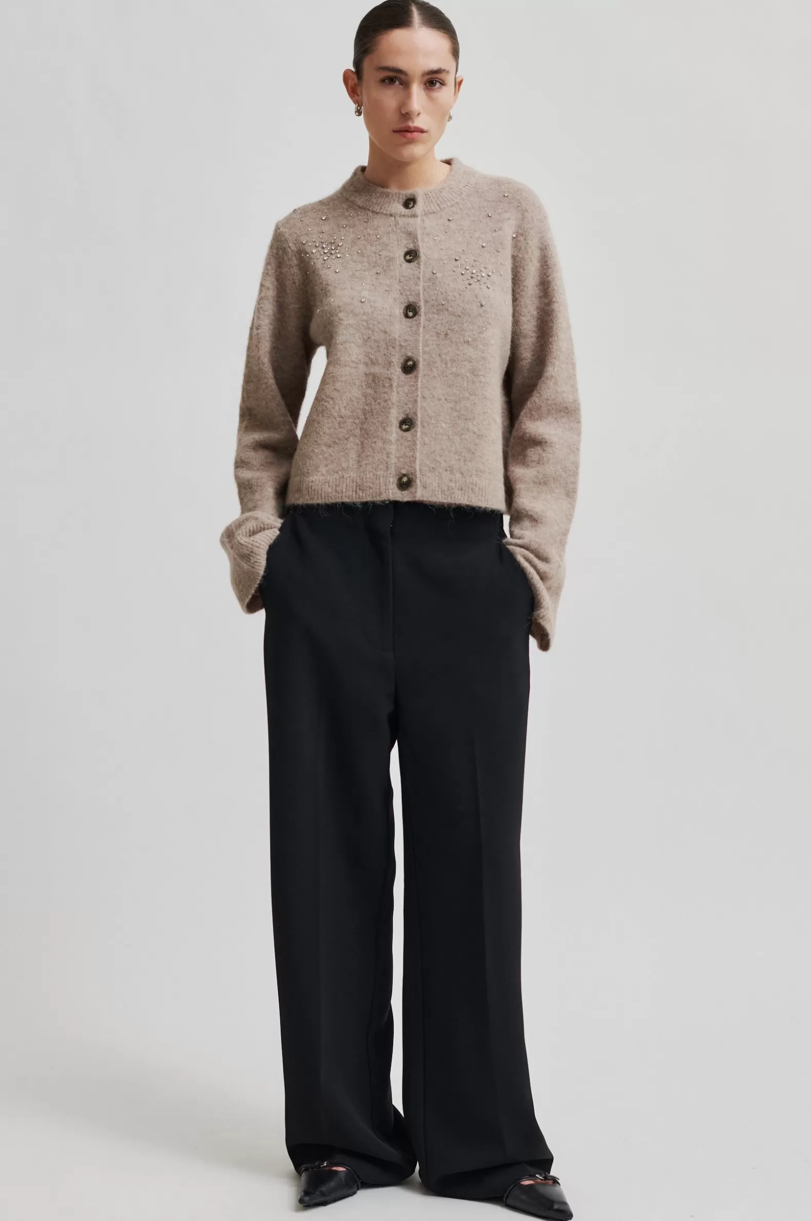 Second Female Fique Classic Trousers- Trousers And Jeans