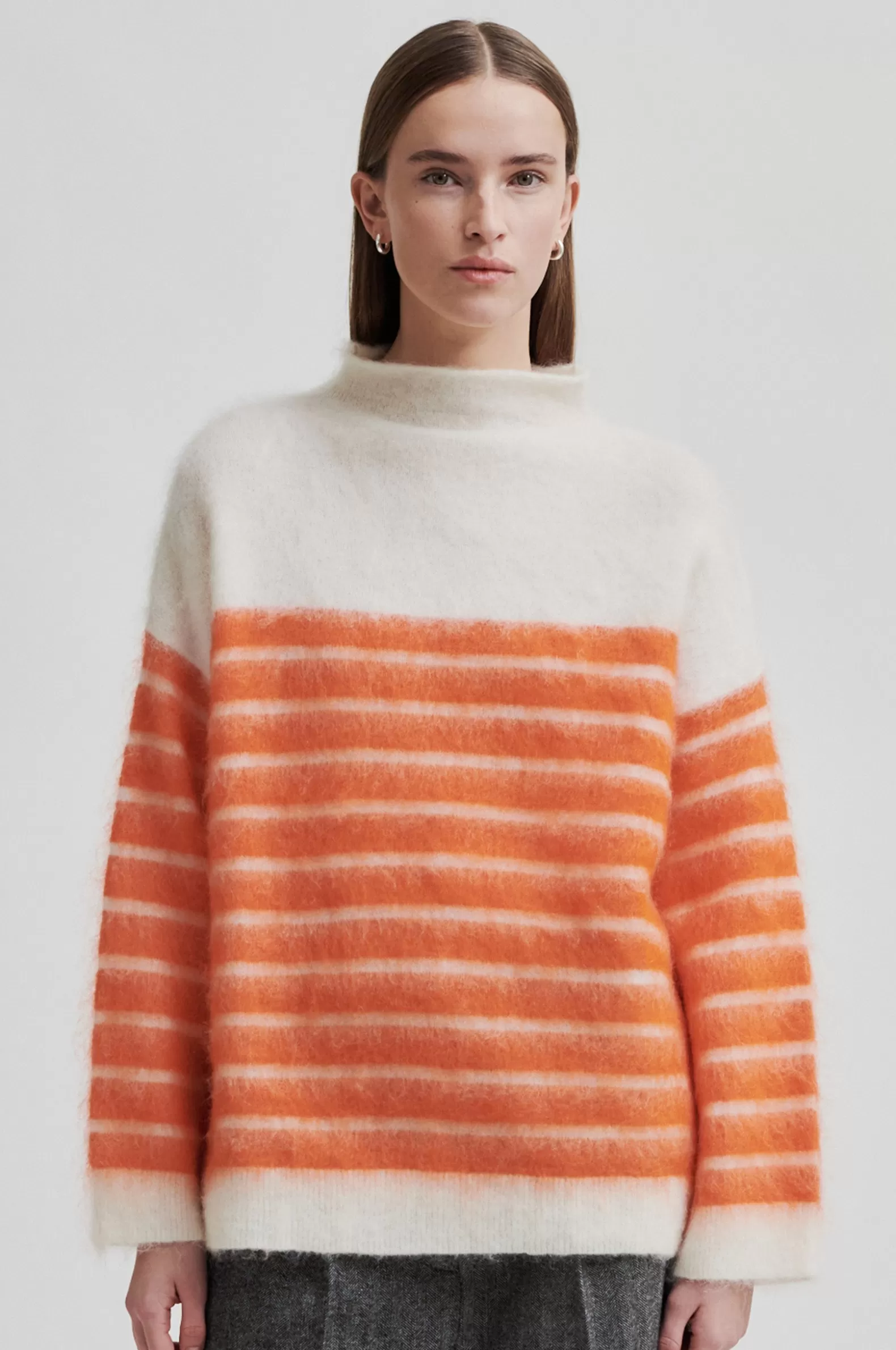 Second Female Juta Knit T-Neck- Knitwear And Cardigans