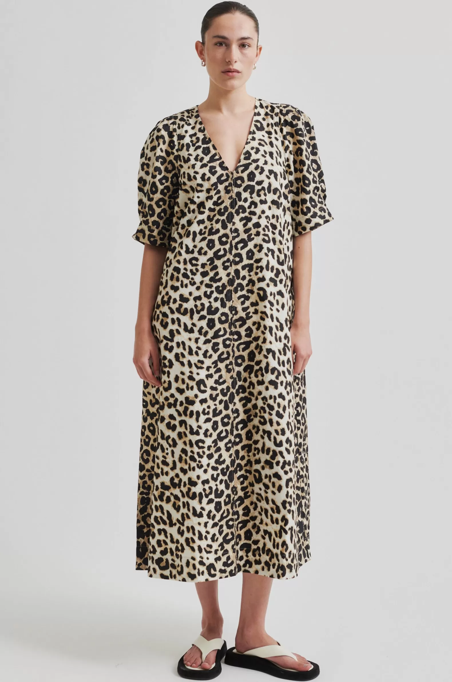 Second Female Leoa Maxi Dress- Leopard Print | Dresses