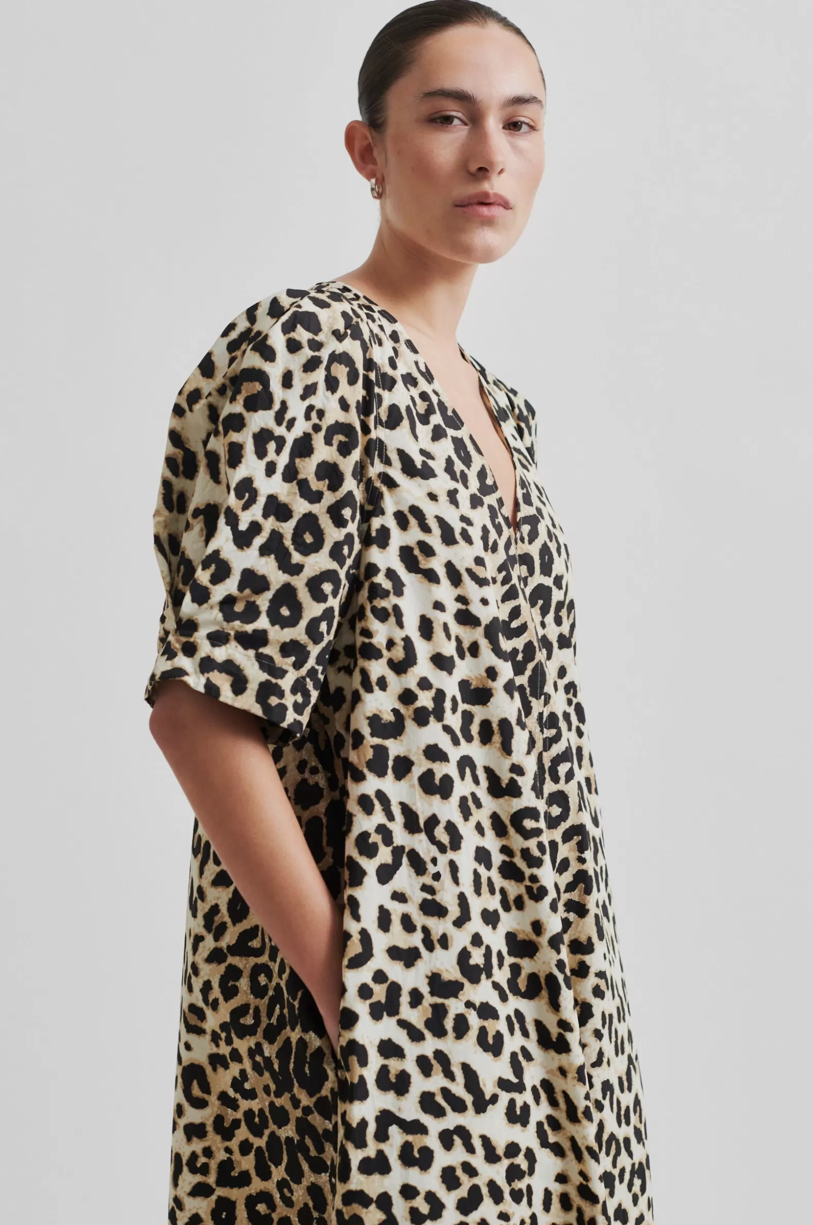 Second Female Leoa Maxi Dress- Leopard Print | Dresses