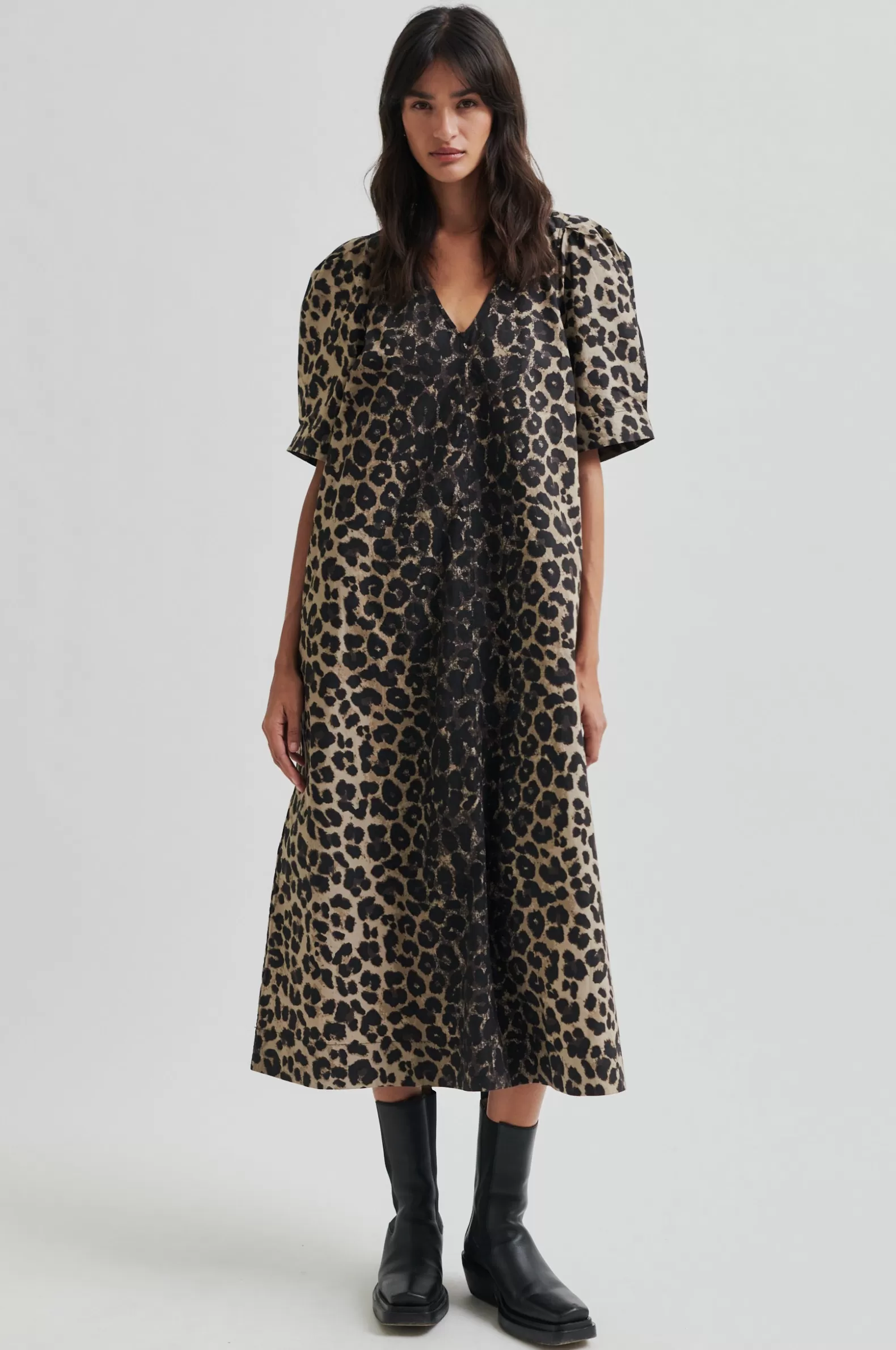 Second Female Leora Maxi Dress- Leopard Print | Dresses