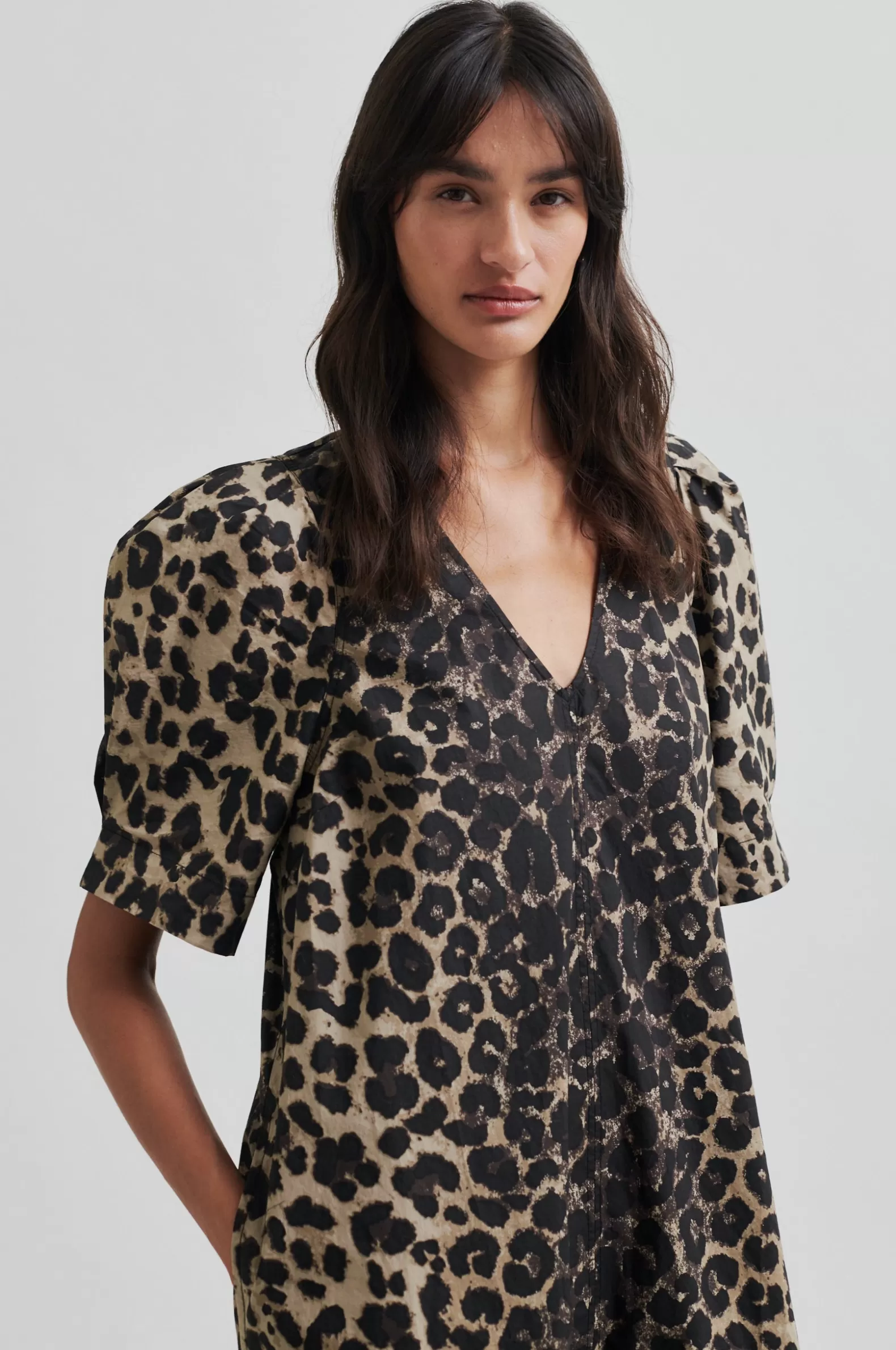 Second Female Leora Maxi Dress- Leopard Print | Dresses