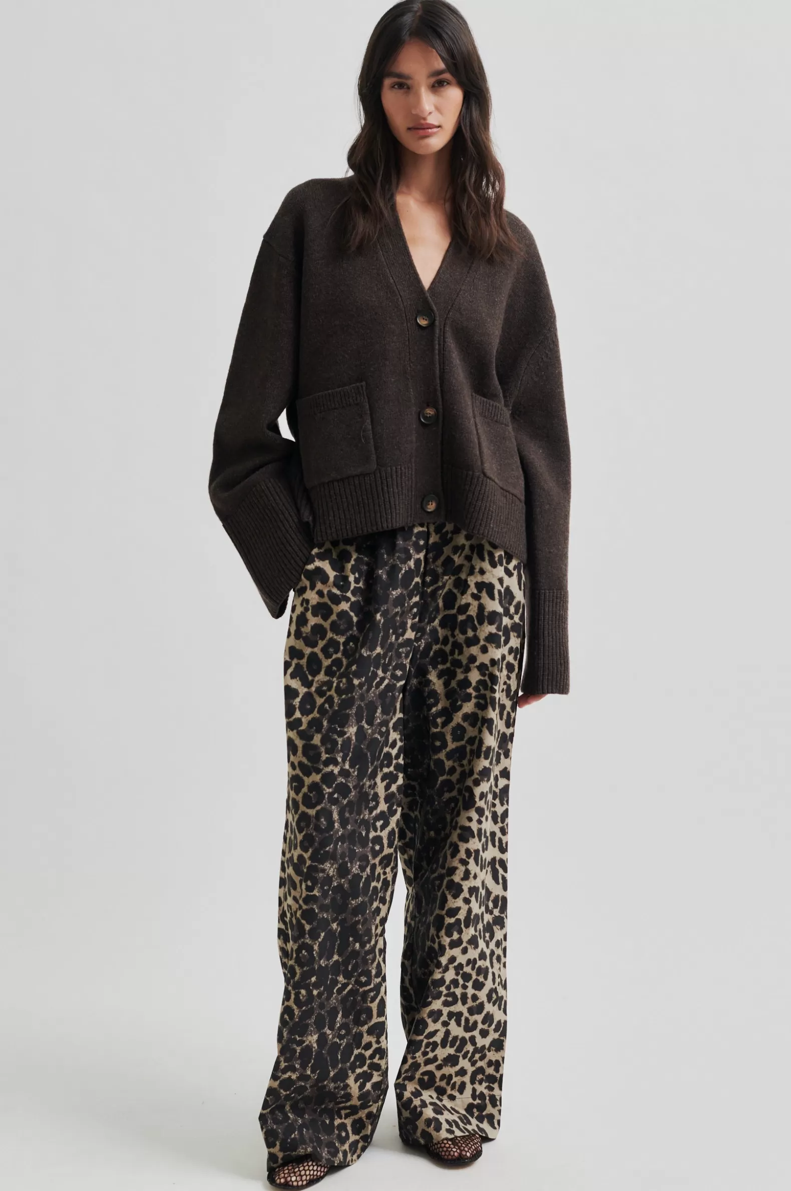 Second Female Leora Trousers- Leopard Print | Matching Sets