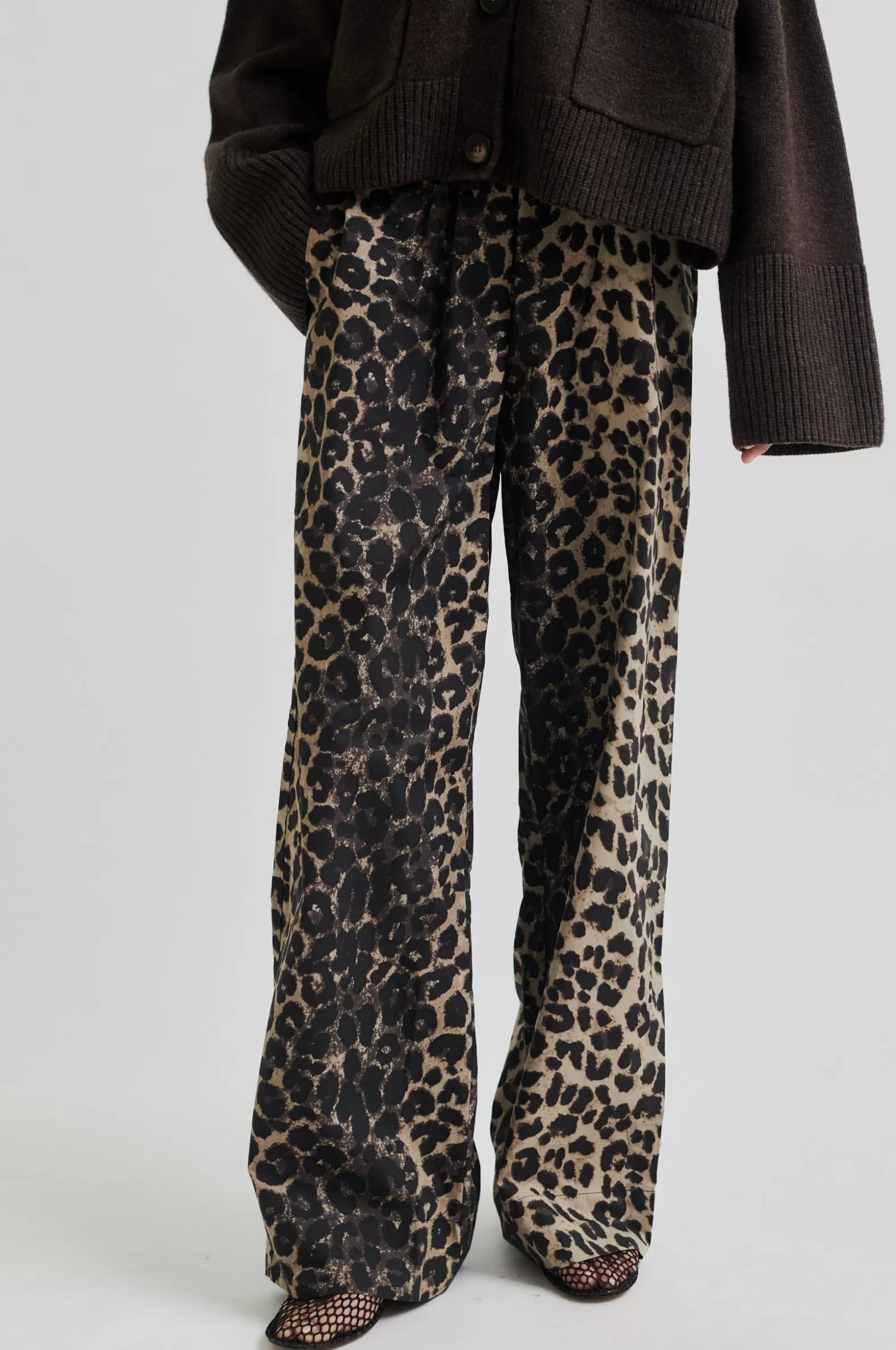 Second Female Leora Trousers- Leopard Print | Matching Sets